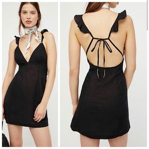 Free People Josie linen mini dress